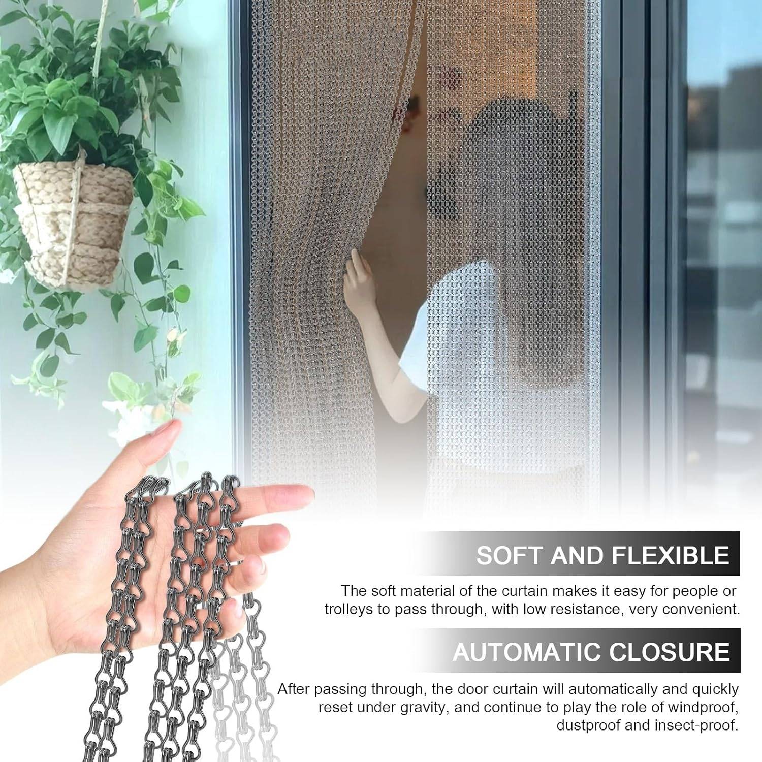 Chain Mail Curtains - Black: image 13
